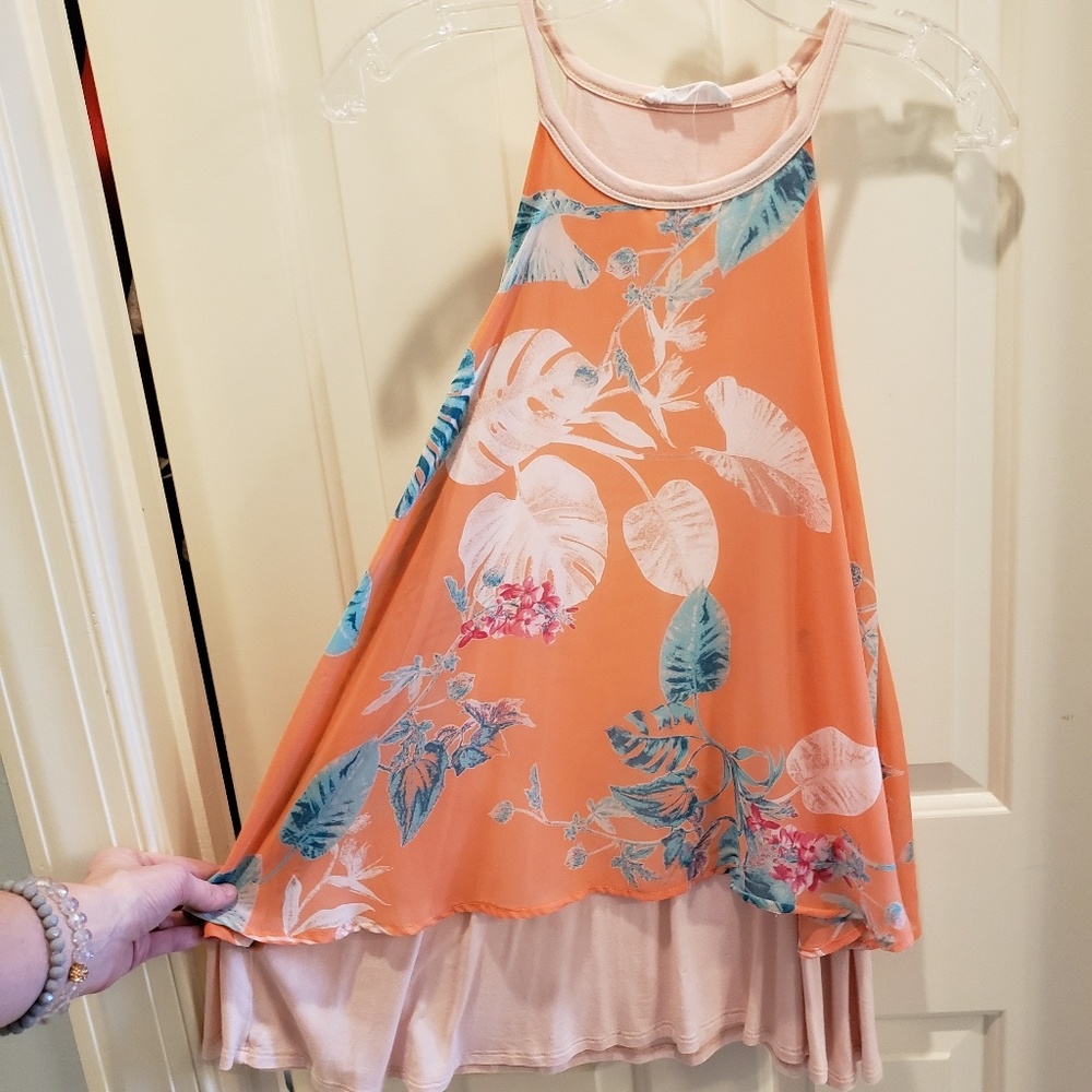 Peach Love Floral Tank